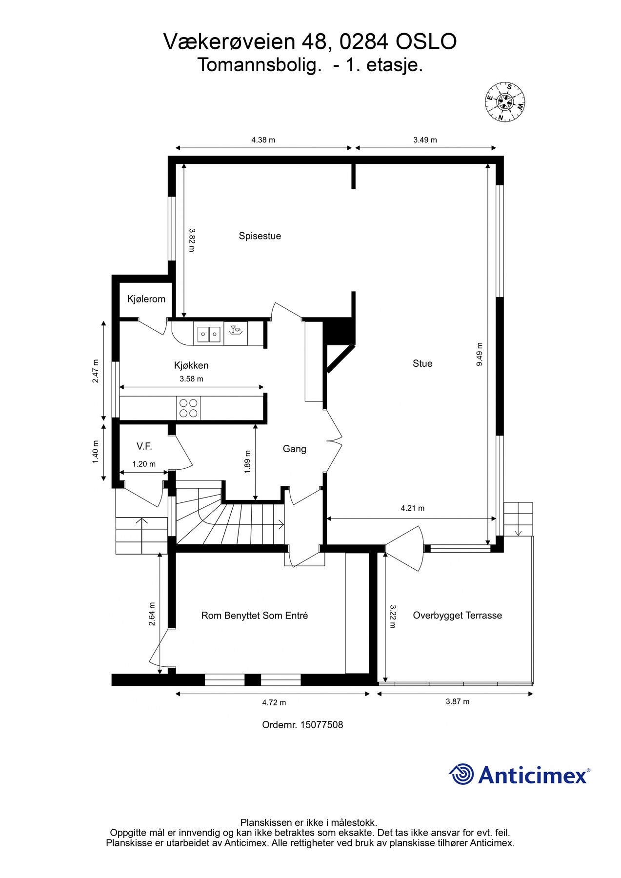 Planskisse 1.Etasje Galleribilde