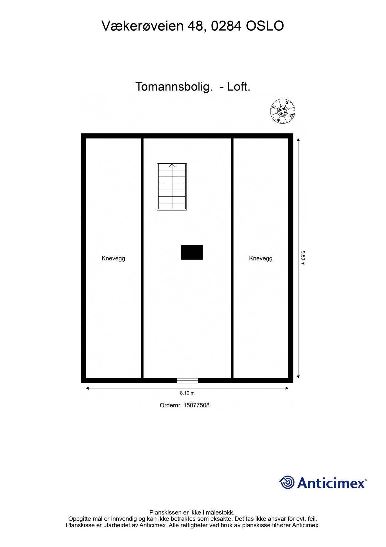 Planskisse Loft Galleribilde