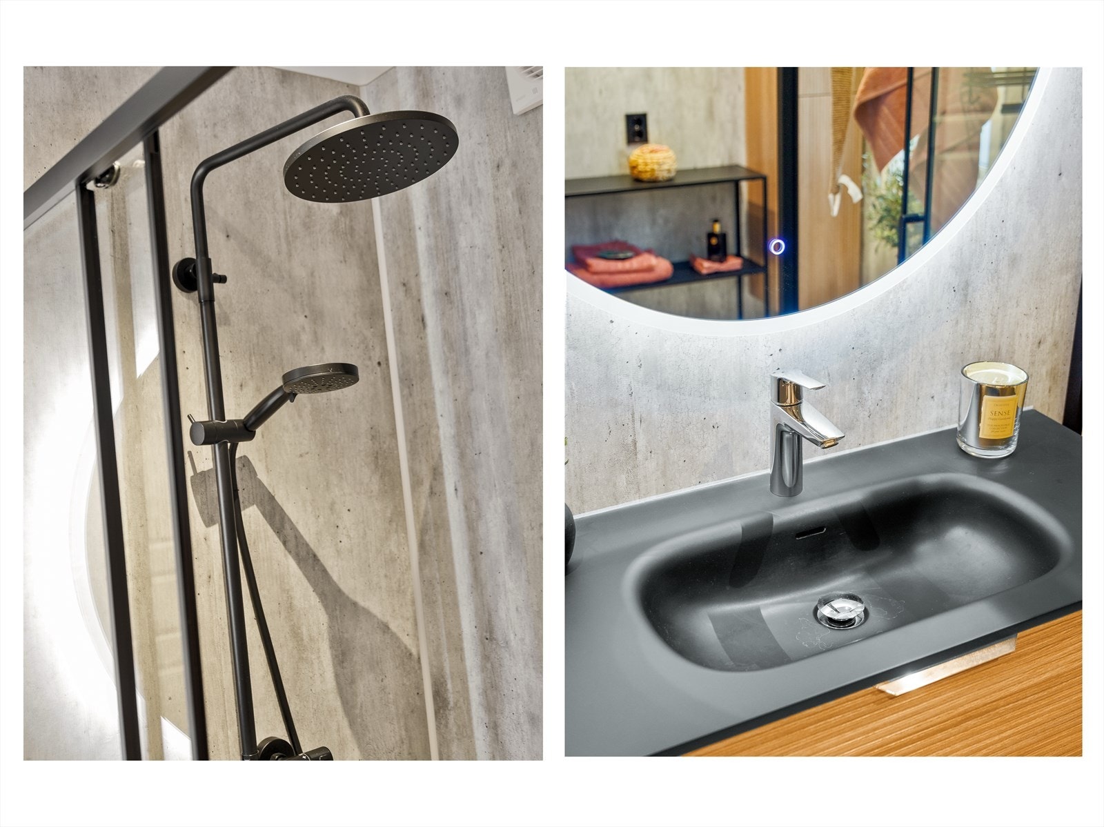 Nydelige valg av innredning på badet. Galleribilde