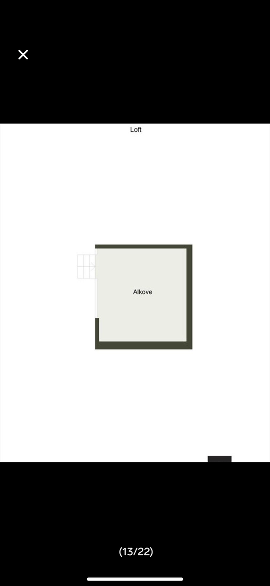 Apartment has 2 alkove/hems not one Galleribilde