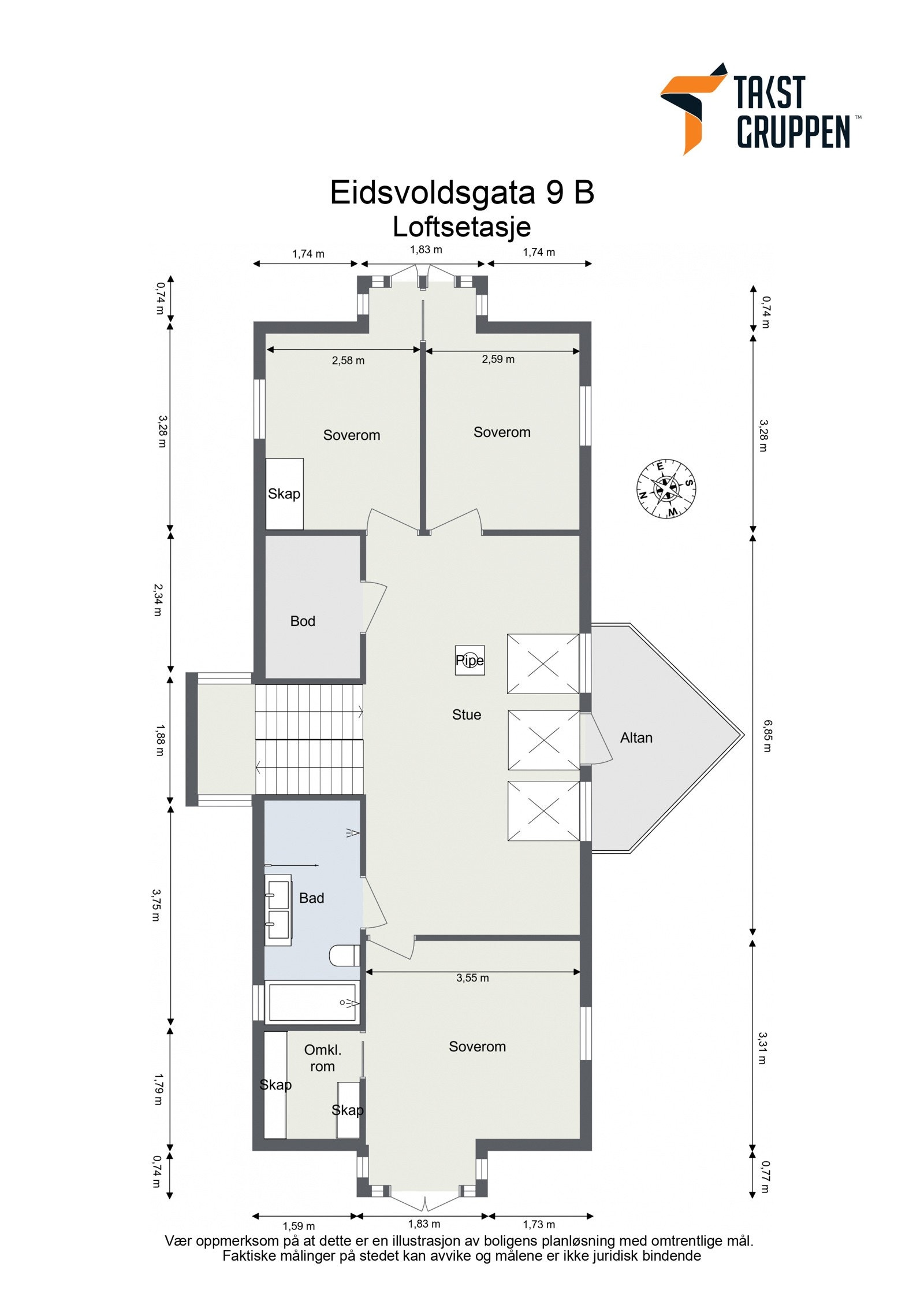 Plantegning 2.etasje. Galleribilde
