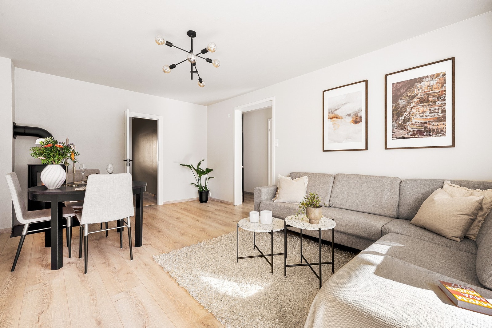-Leiligheten har et internt bruksareal på 62 m², med en fin og funksjonell romfordeling - Galleribilde