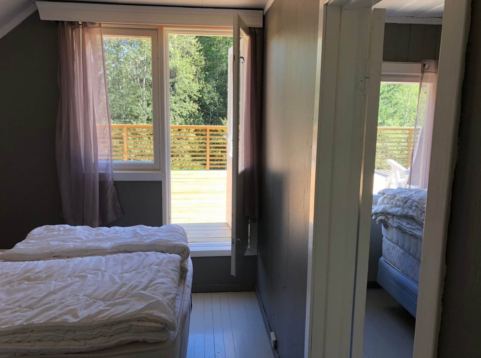 Et soverom med utgang til
takterrassen. Galleribilde