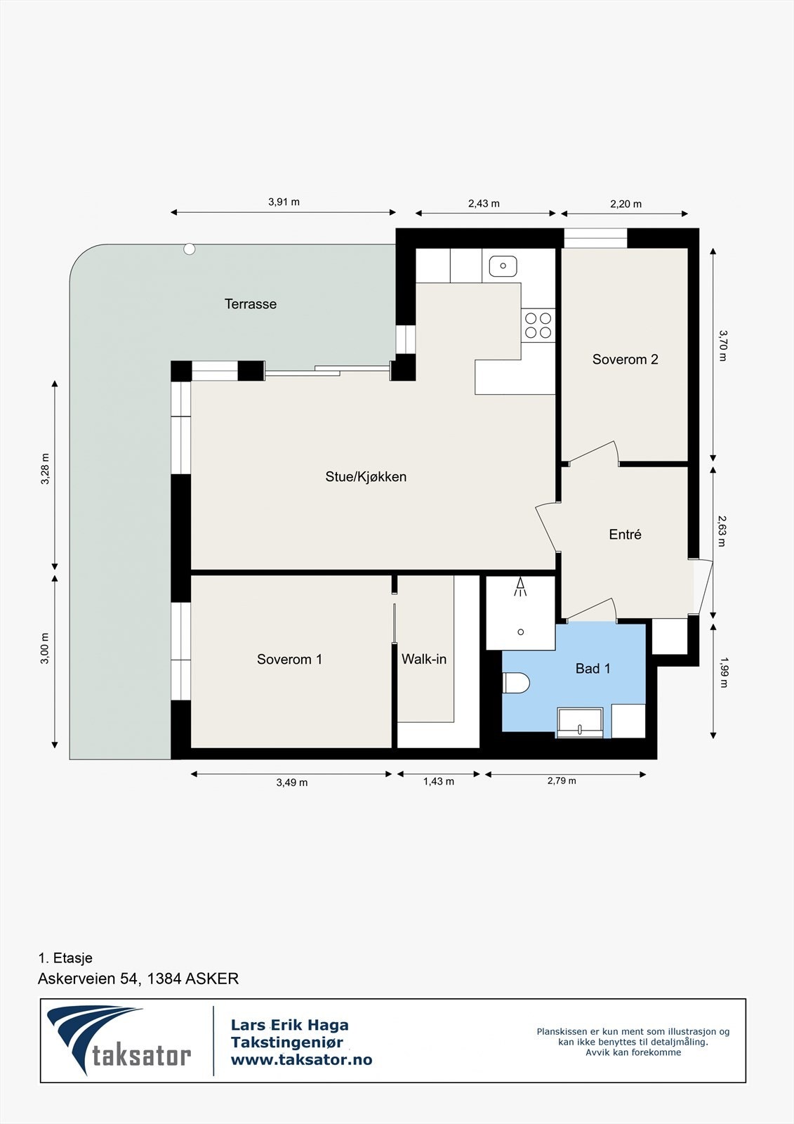 Plantegning Galleribilde