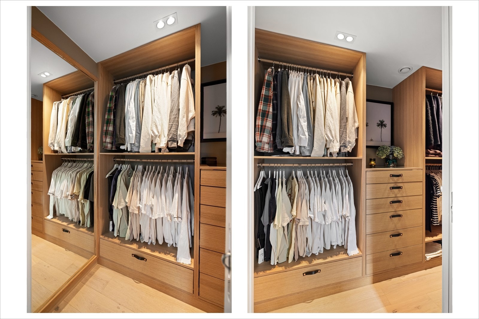 God romutnyttelse med praktisk walk-in-closet Galleribilde