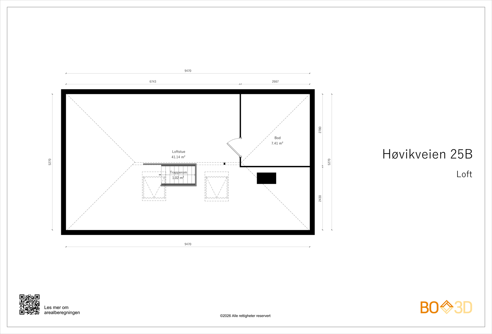 Plantegning Loft Galleribilde