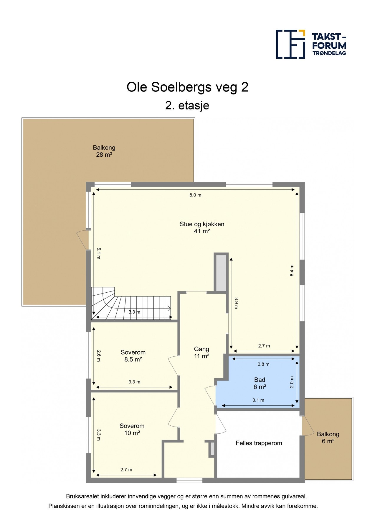 Plantegning 2.etasje Galleribilde