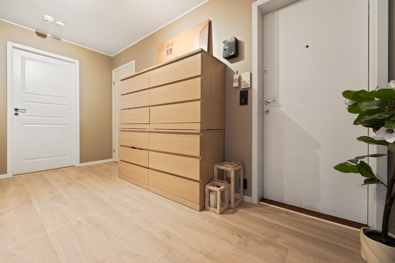 Romslig entre - laminat på gulv. Galleribilde