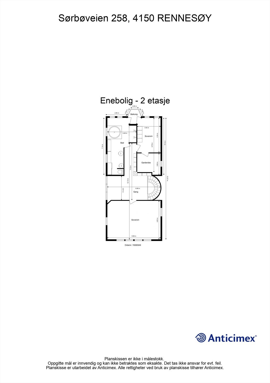 Plantegning 2. etasje. Galleribilde