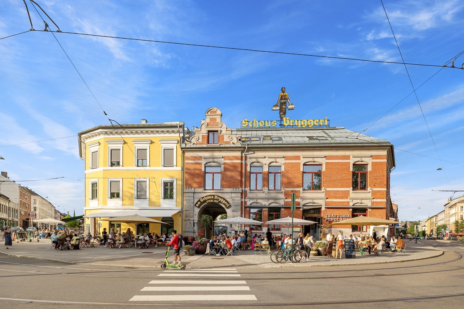 Ca. 800 meter til Schous Plass. Galleribilde