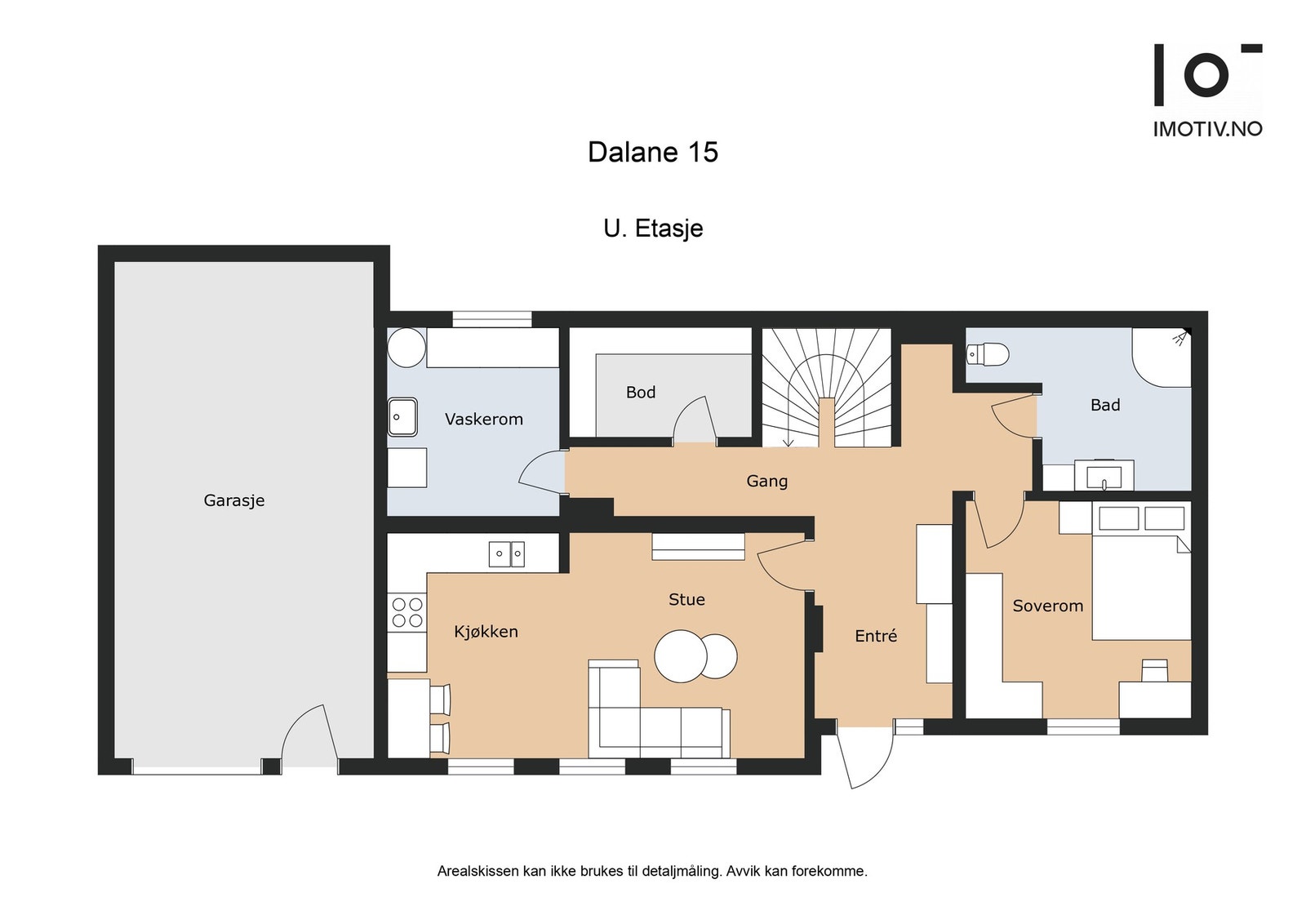 Planskisse underetasje. Areal BRA- i: 78 m² Galleribilde