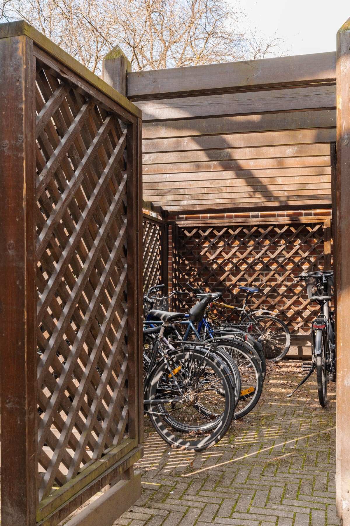 Det er også felles sykkelparkering. Galleribilde