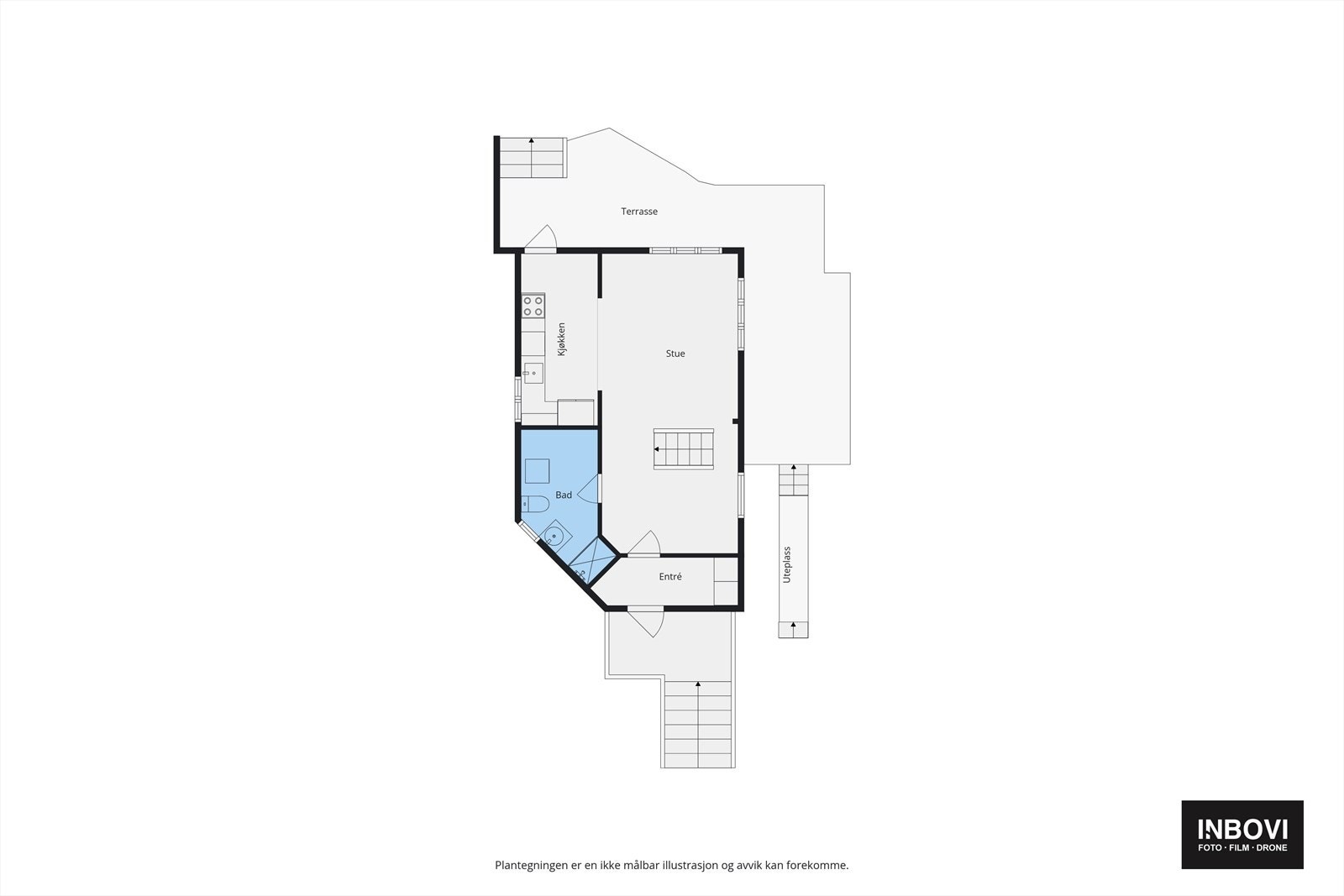 Plantegning 1.etg Galleribilde