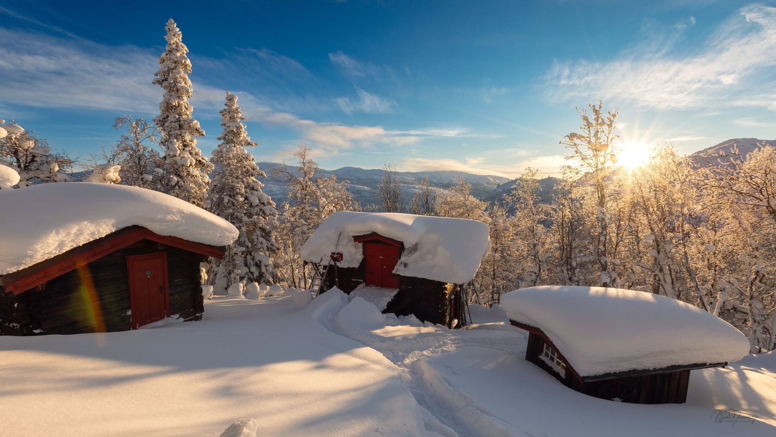 Vinter 2026, låve og uthus Galleribilde