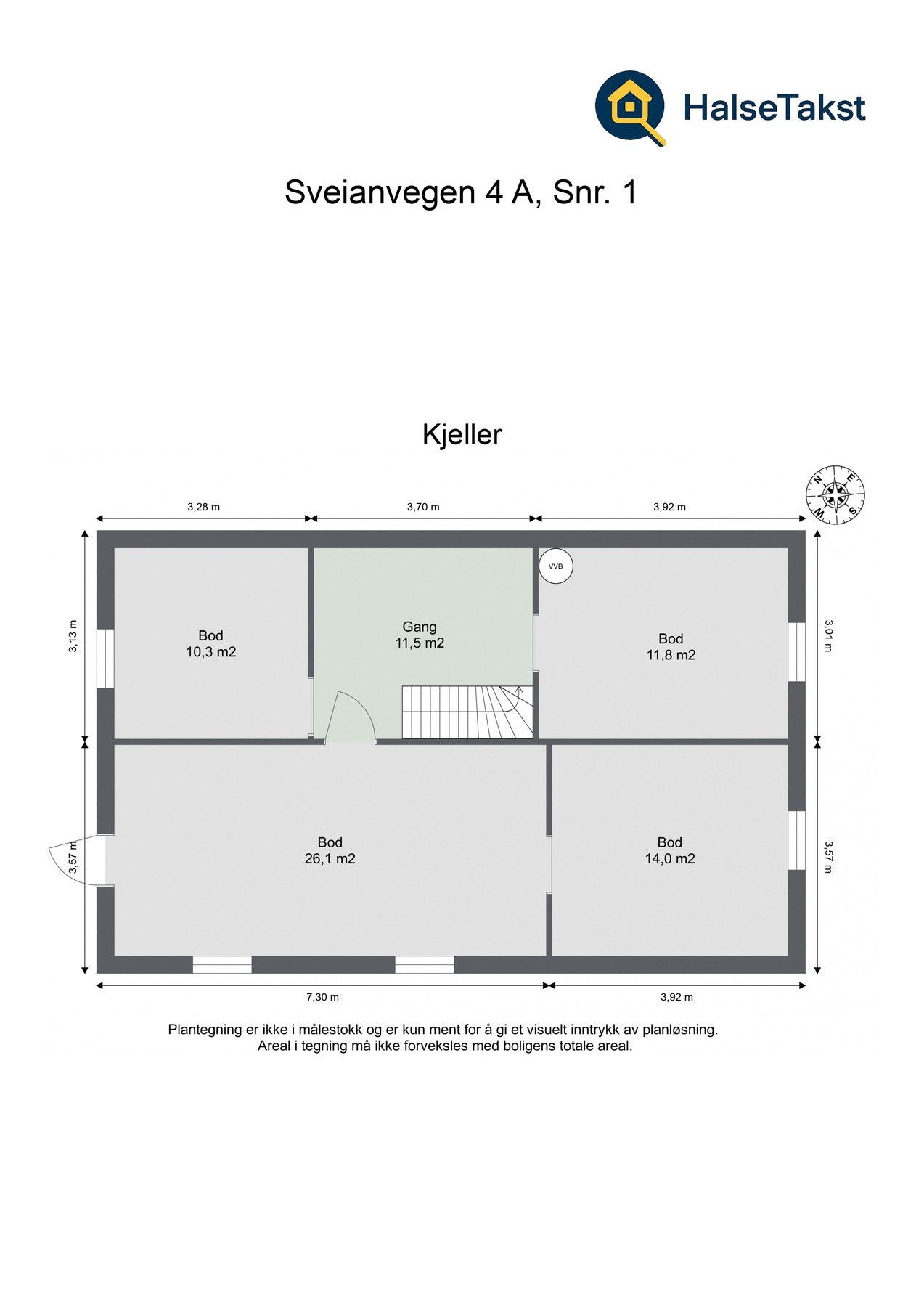 Plantegning kjeller. Galleribilde