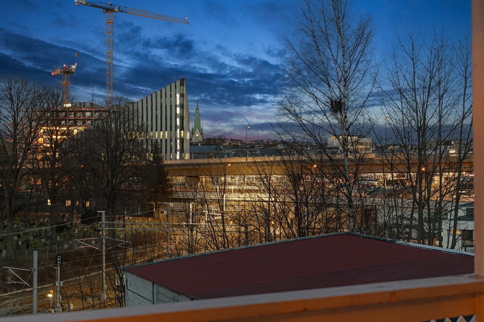 Med utsikt over det vakre bylivet i Kristiansand. Galleribilde