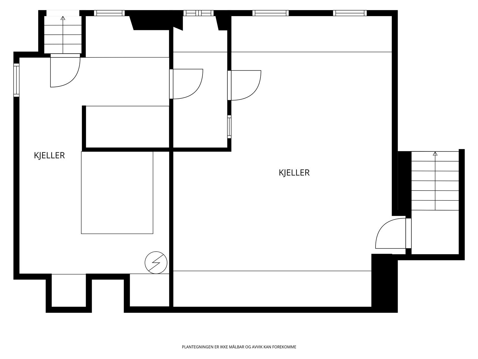 Plantegning kjeller Galleribilde
