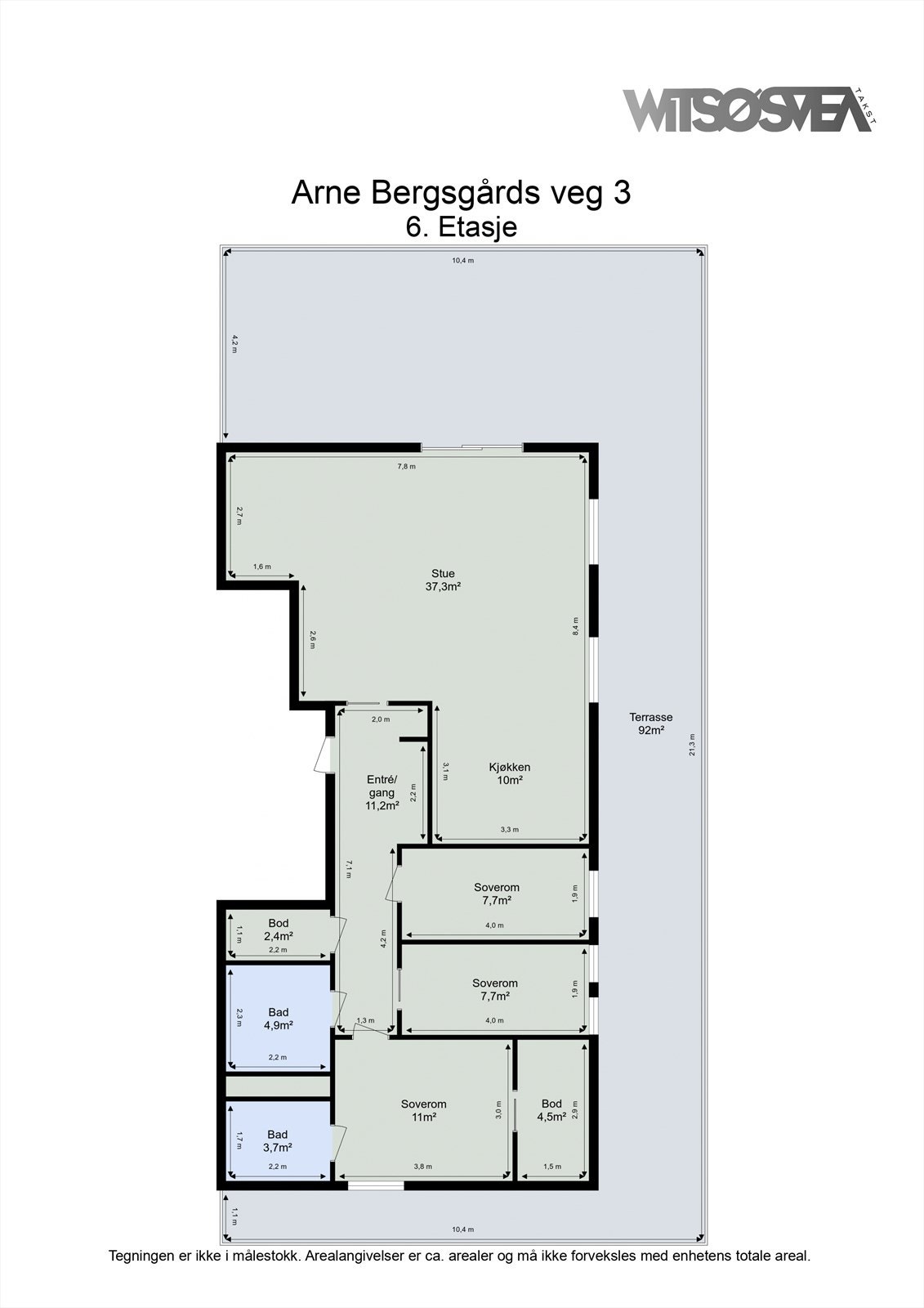 Planskisse F602 - Arne Bergsgårds veg 3 Galleribilde