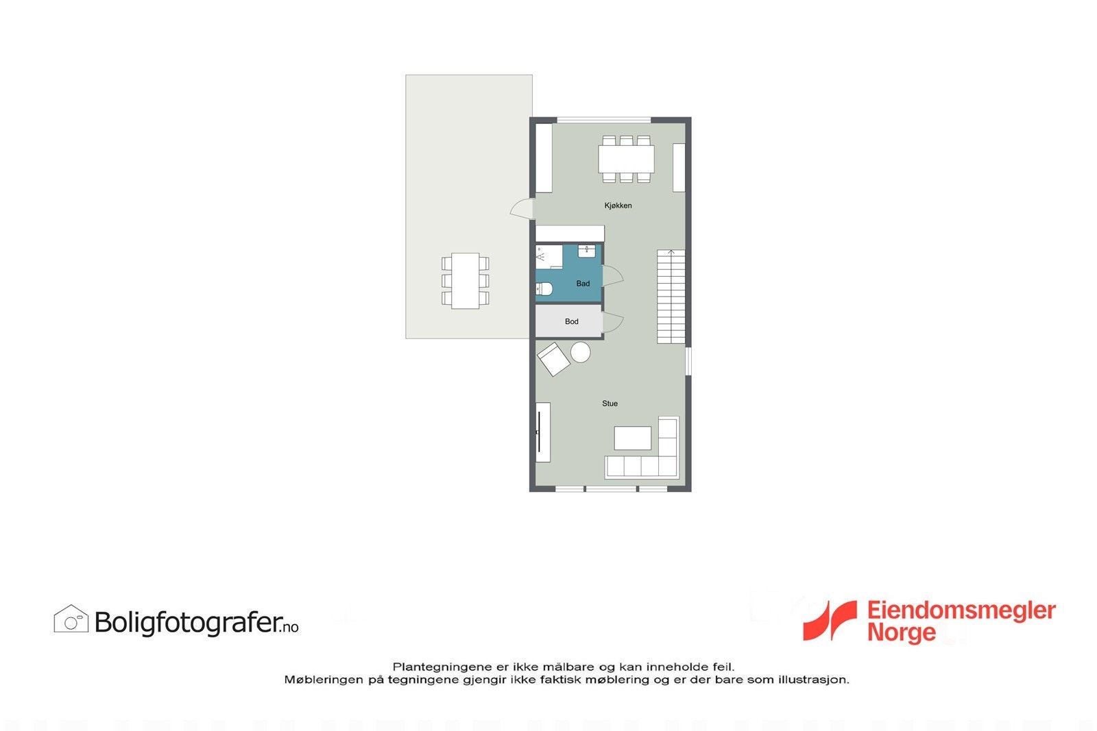 Plantegning boligens 2. etasje Galleribilde