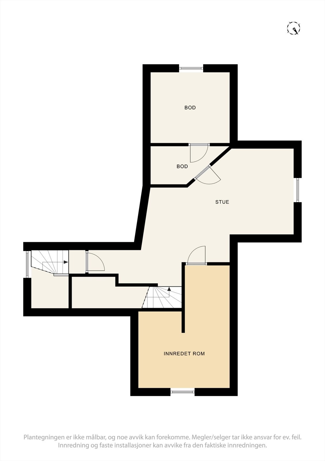 Plantegning loftsetasje. Galleribilde