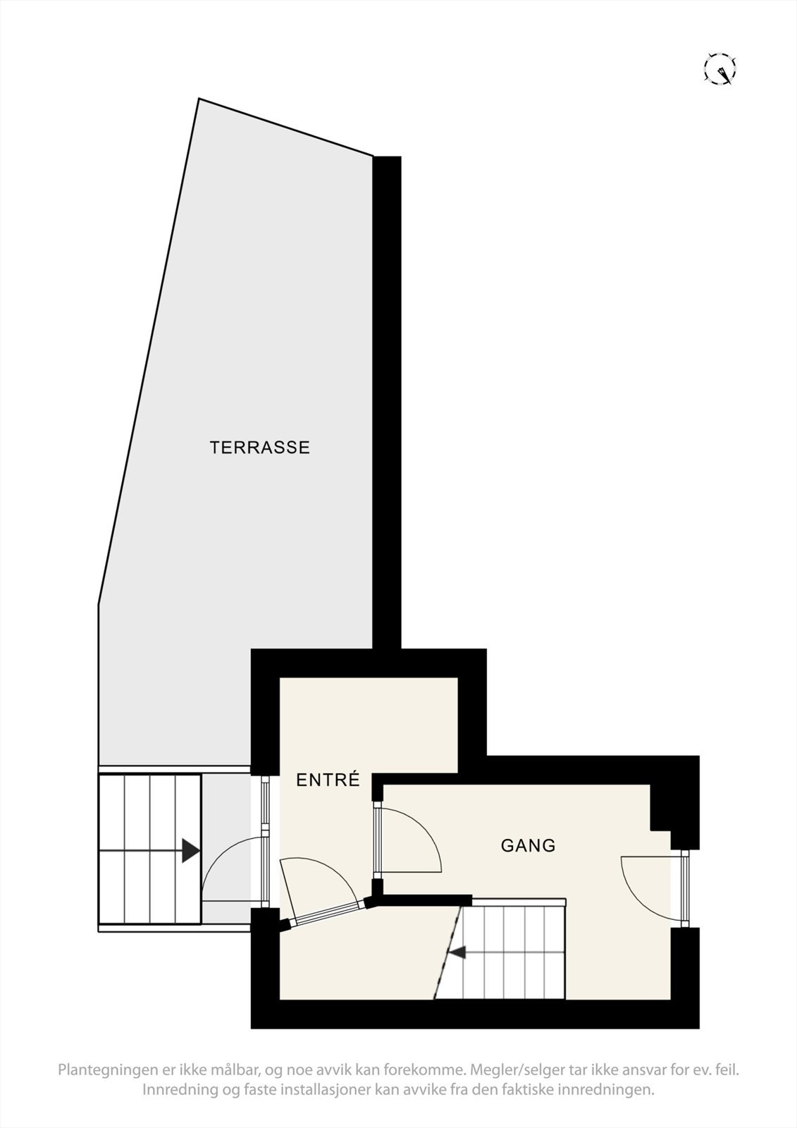 Plantegning 1.etasje (felles inngangsparti). Galleribilde