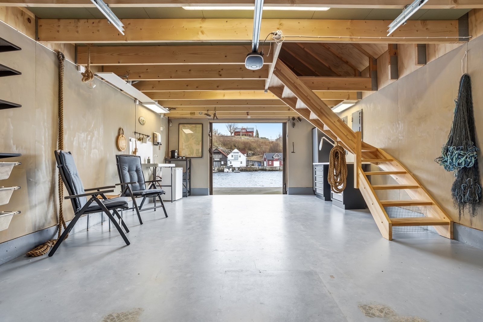 Malt betonggulv Galleribilde