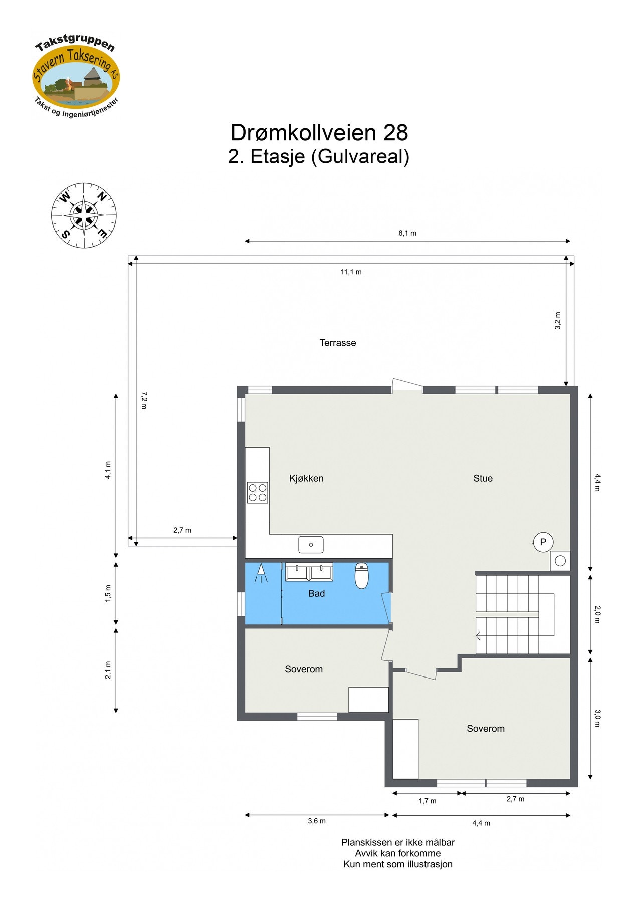 Plantegning 2. etasje Galleribilde