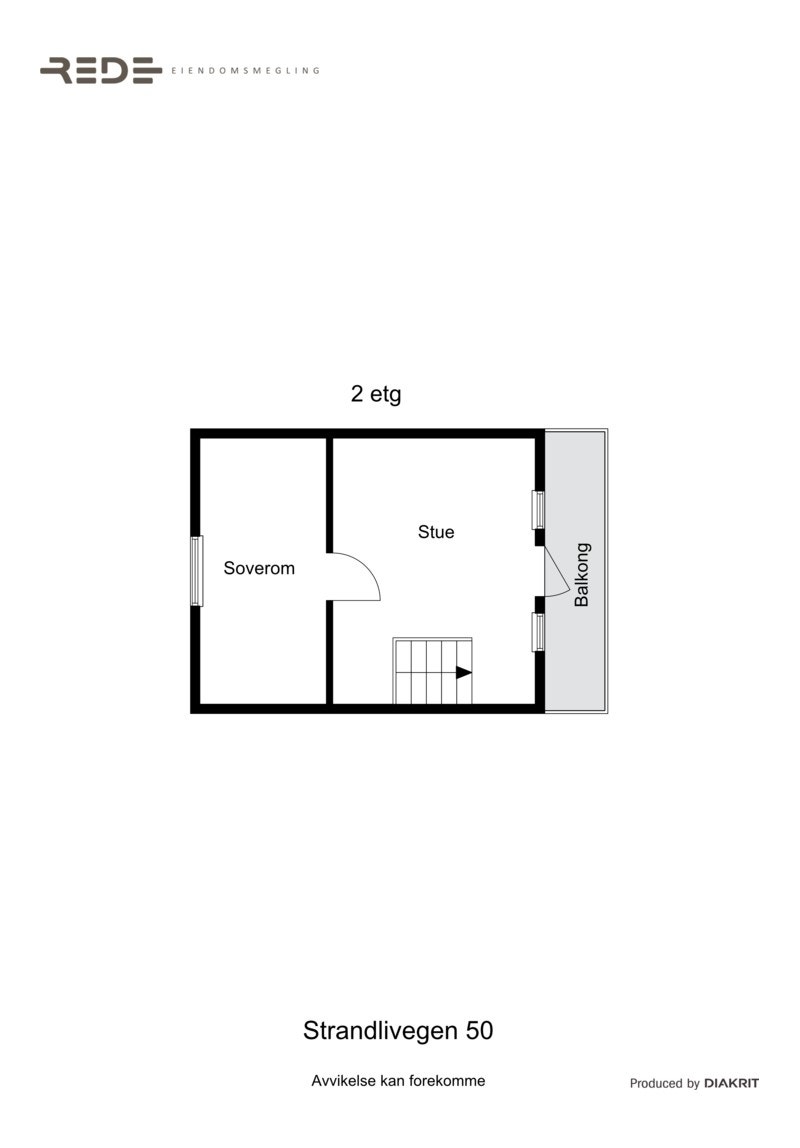 Planskisse 2D - Loft Galleribilde