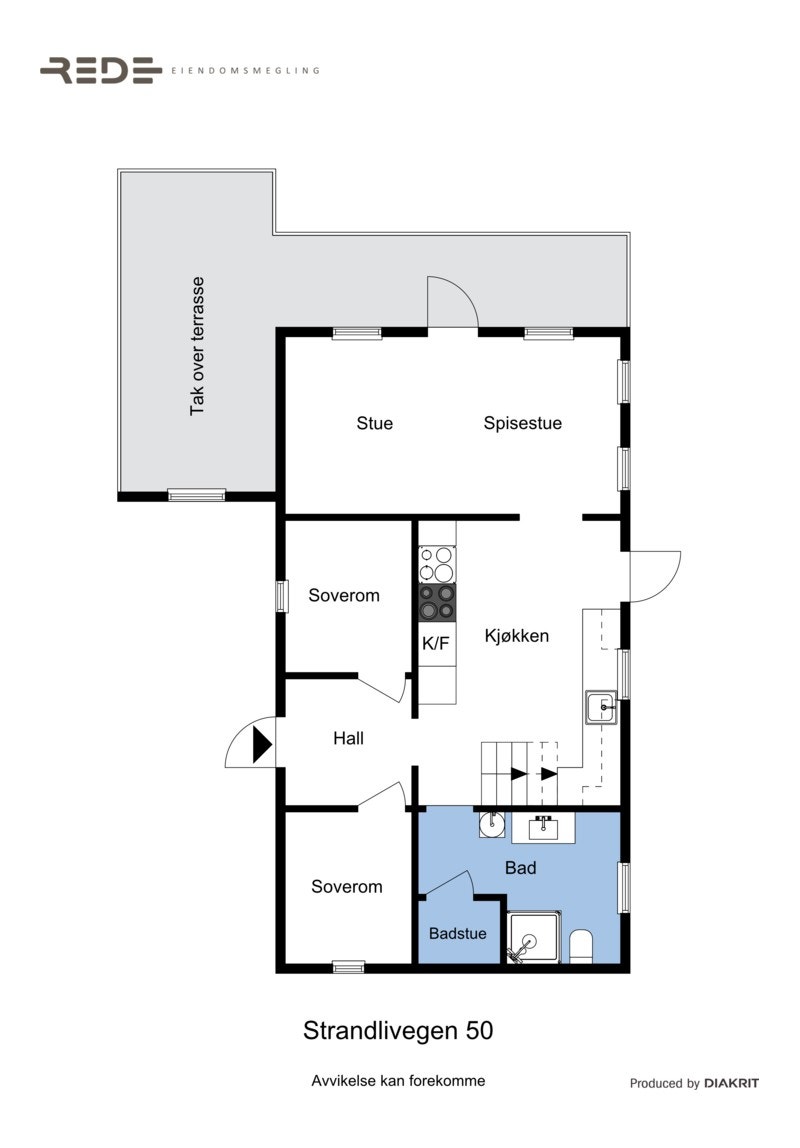 Planskisse 2D - 1.etg. Galleribilde