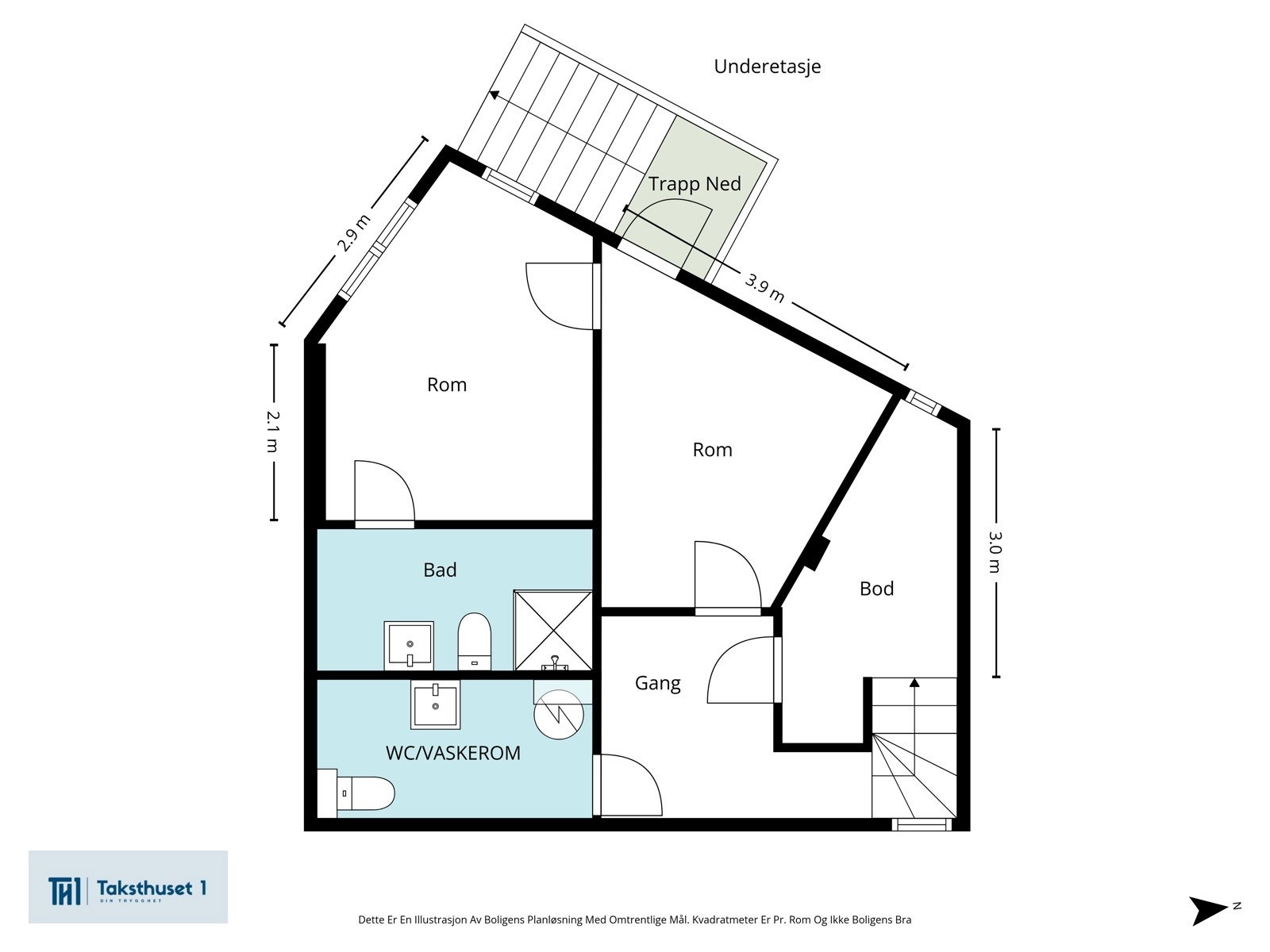 Planløsning U. etasje Galleribilde