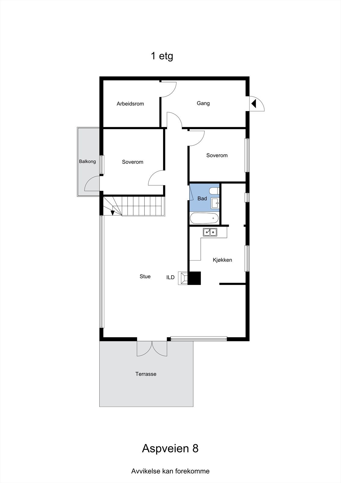Planskisse hovedplan Galleribilde