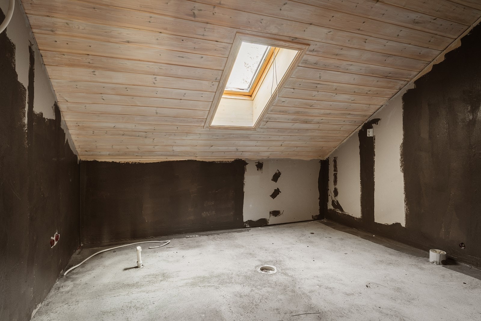 Påbegynt bad i 2.etasje. Galleribilde