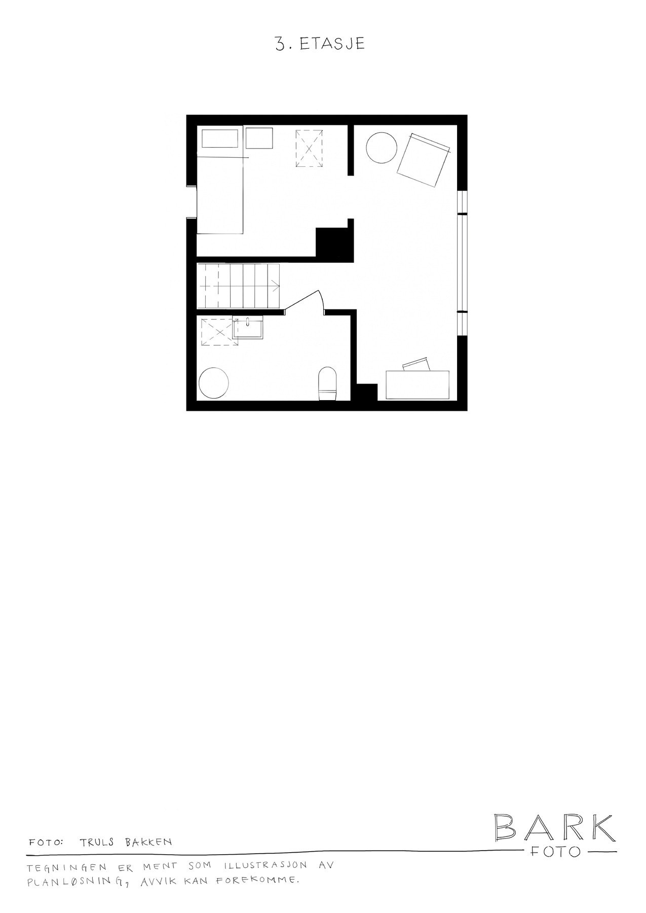 Plantegning loft Galleribilde