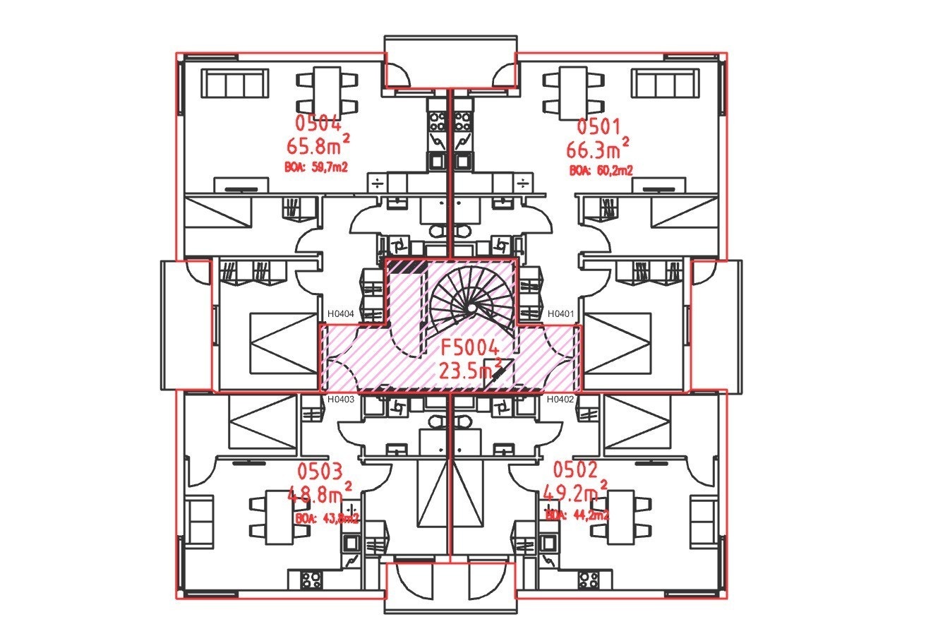 Plantegning 5. etg.
501 ledig. Galleribilde