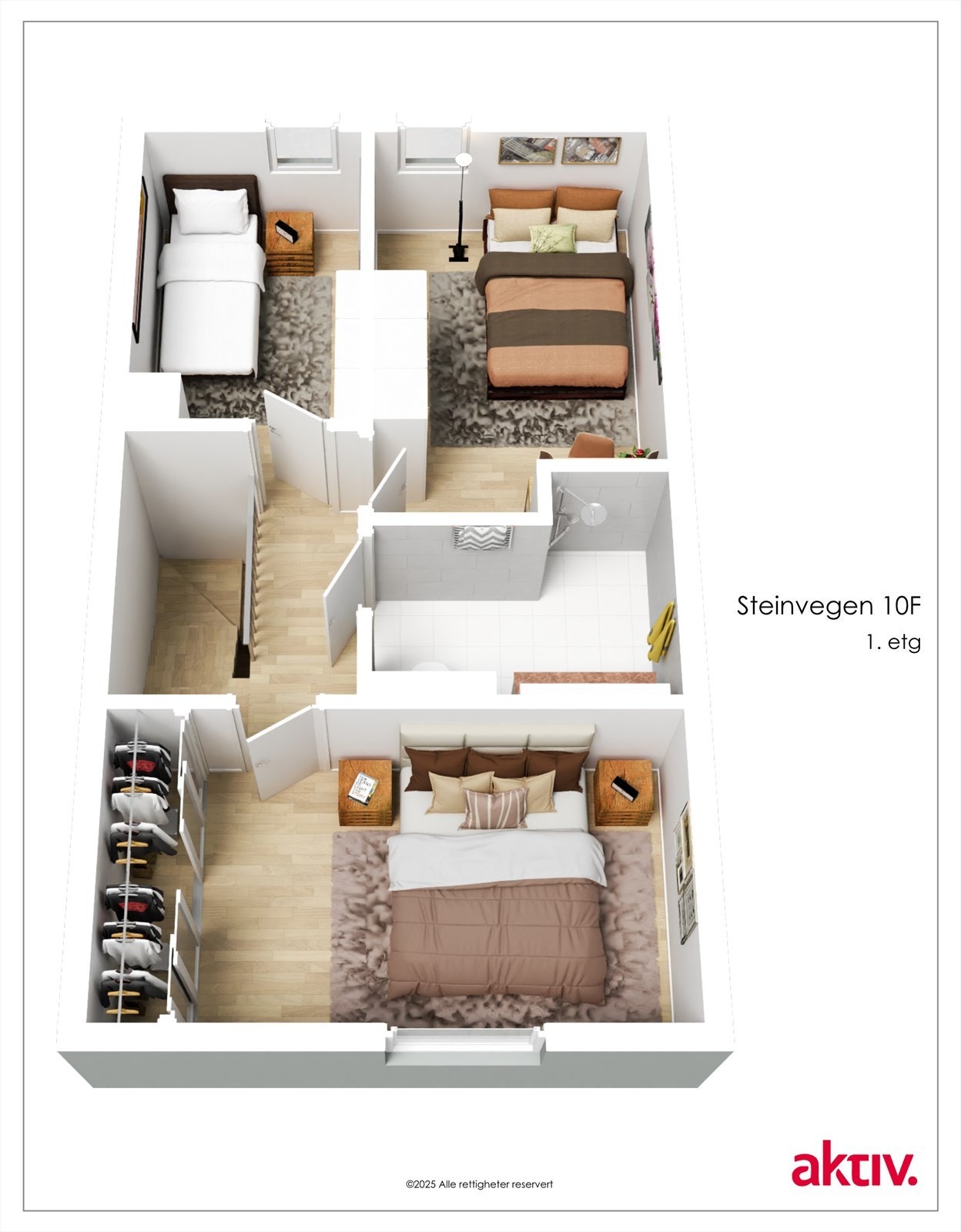 Plantegning loft Galleribilde