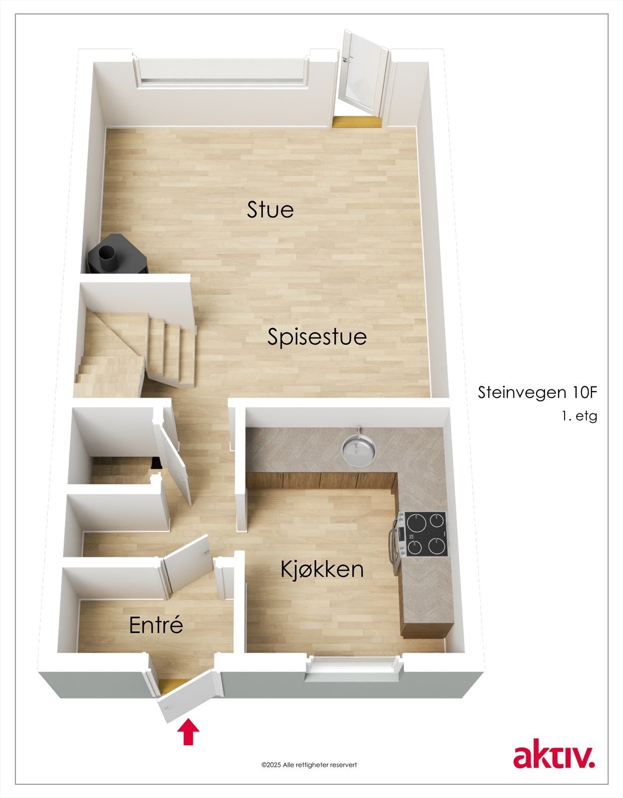 Plantegning hovedplan Galleribilde