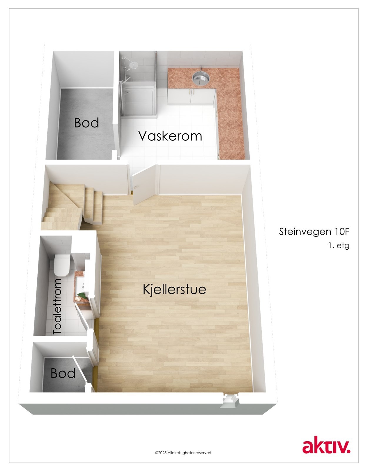 Plantegning kjeller Galleribilde