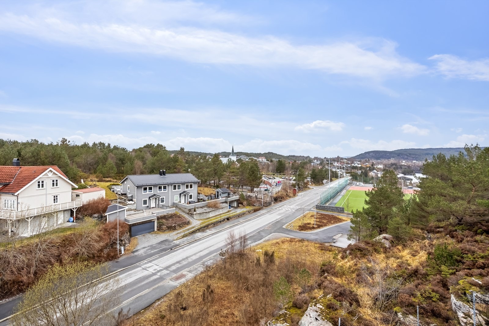 Flott utsikt utover Tveit. Galleribilde