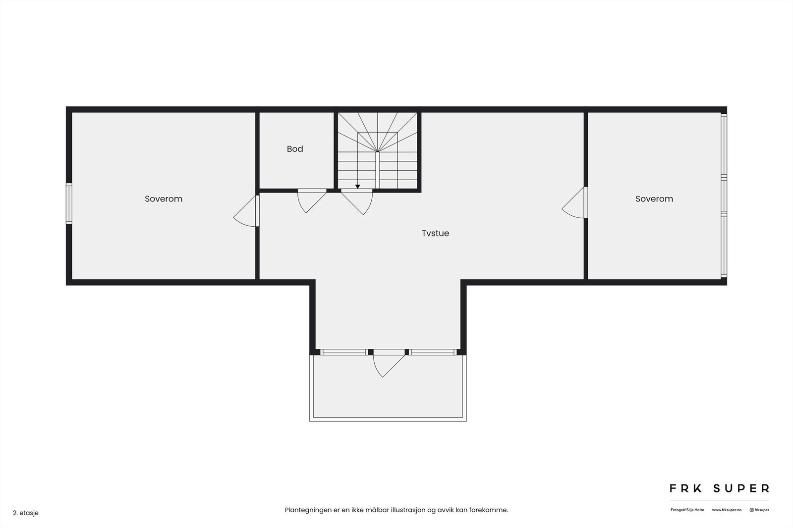 Plantegning loftsetasje Galleribilde