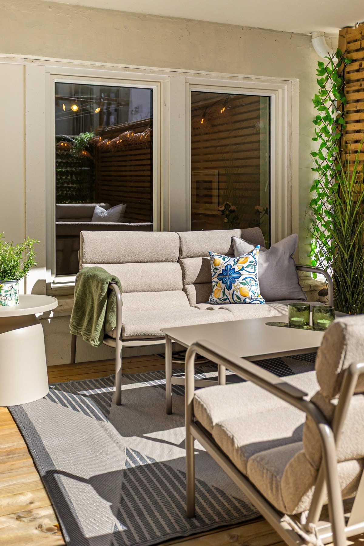 I 20 grader og sol vil du ha en terrasse som dette. Galleribilde