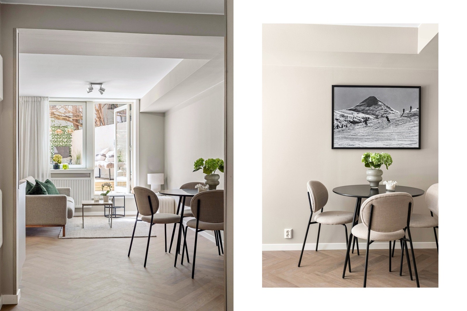 God plass til både spisestue og sofagruppe. Galleribilde