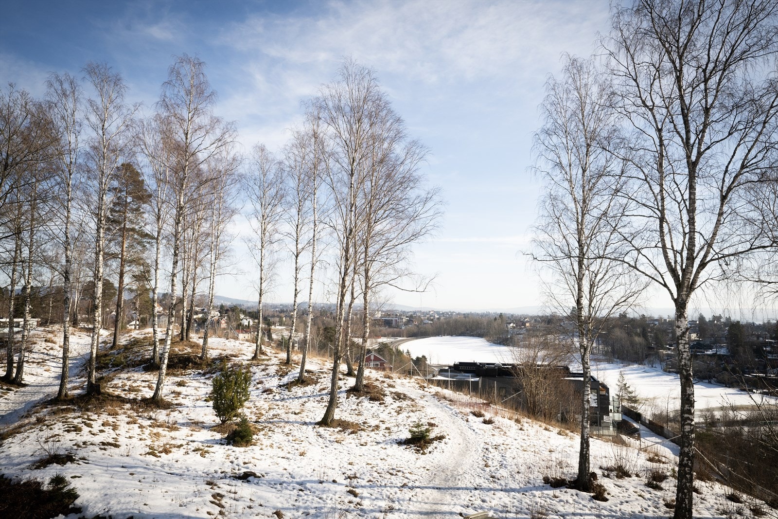 Det er gangavstand til skogsområder med turstier mot historiske Fleskum gård og Dælivann. Området er også et flott utgangspunkt for turer til Kolsåstoppen og Steinshøgda, med fine tur- og sykkelstier Galleribilde