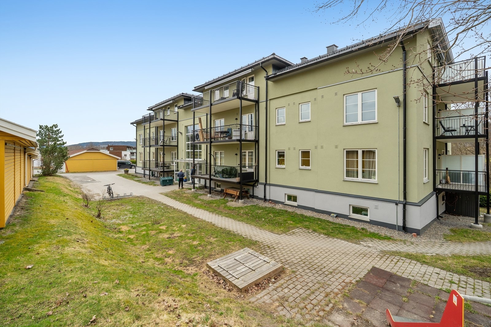 Flotte felles uteområder for borettslaget. Galleribilde