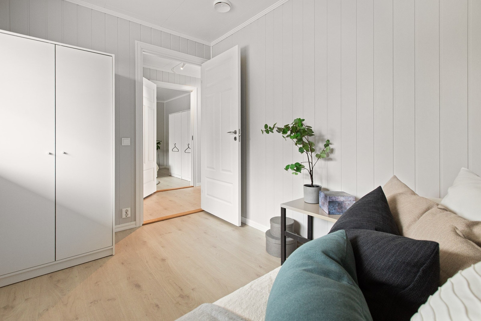 Leiligheten har tre soverom Galleribilde