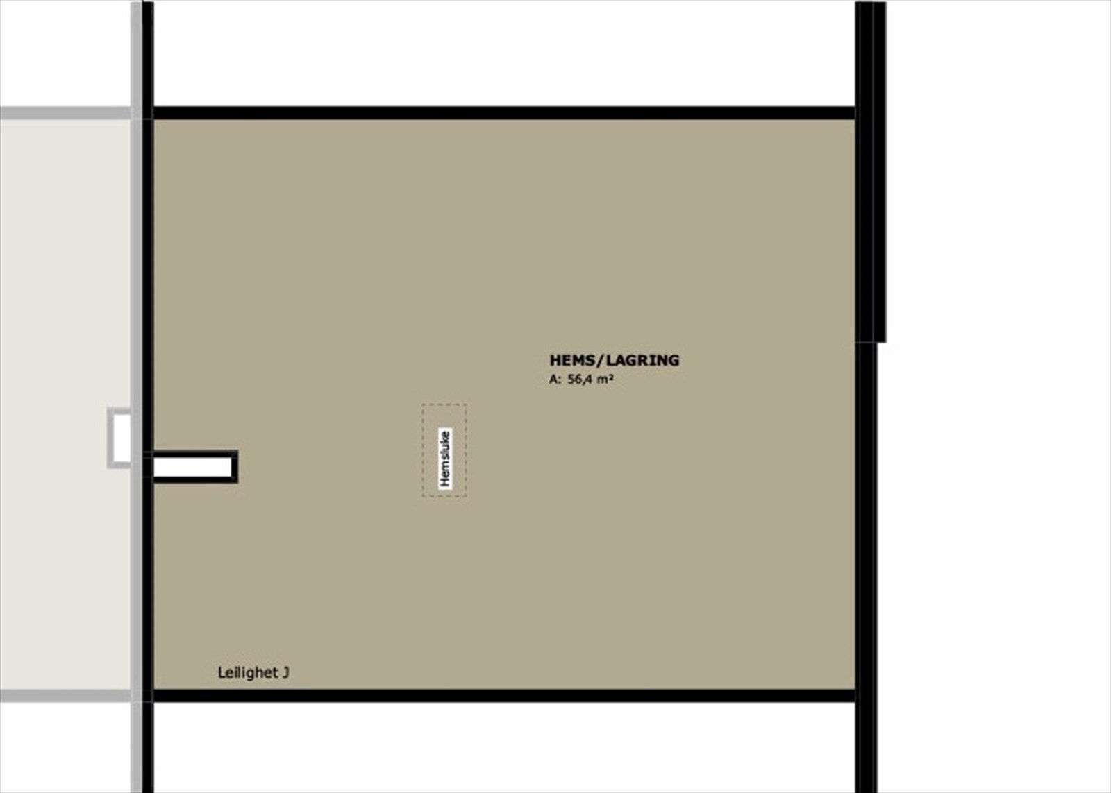 Plantegning hems/lagring Galleribilde