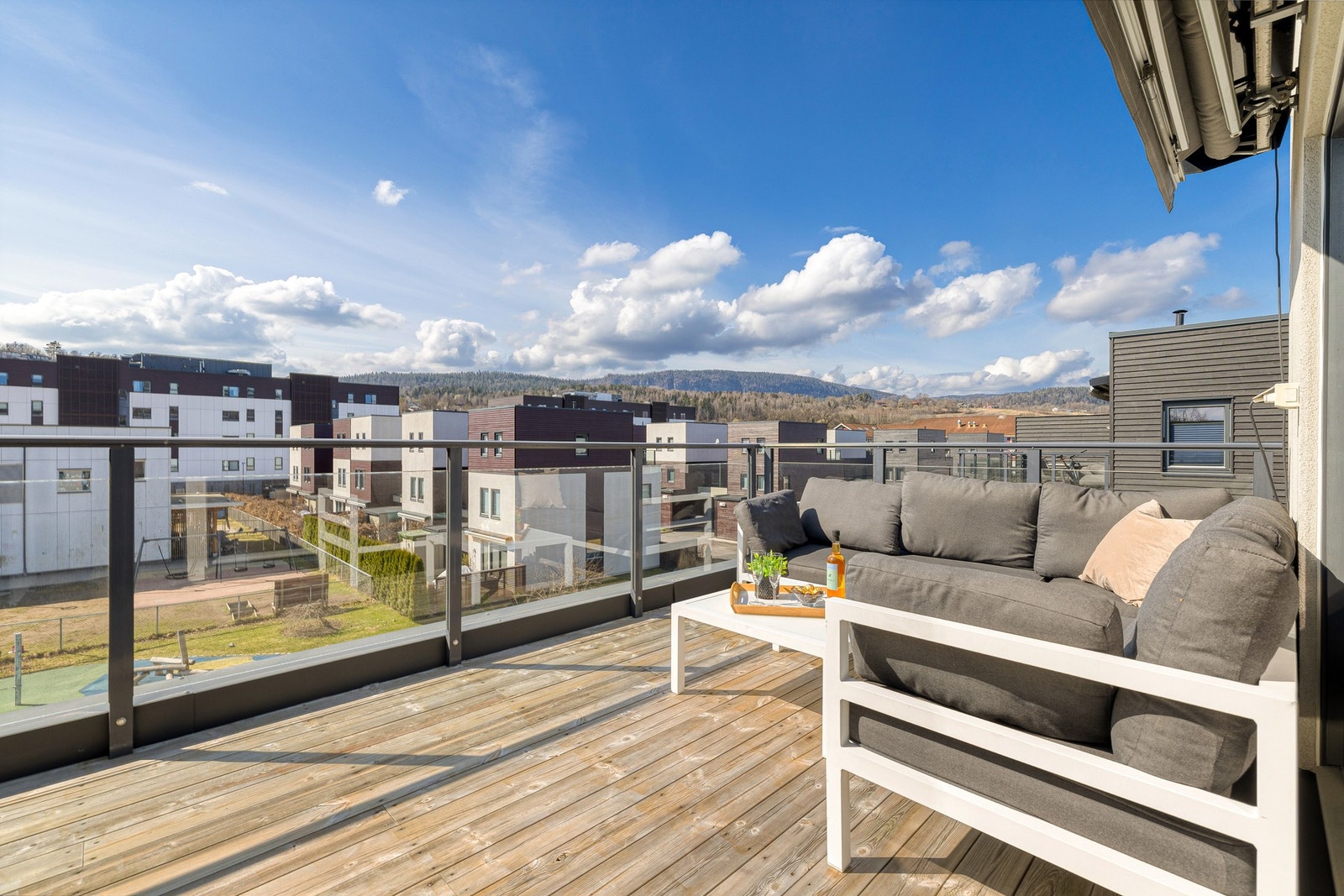 Utsikt fra takterrassen Galleribilde