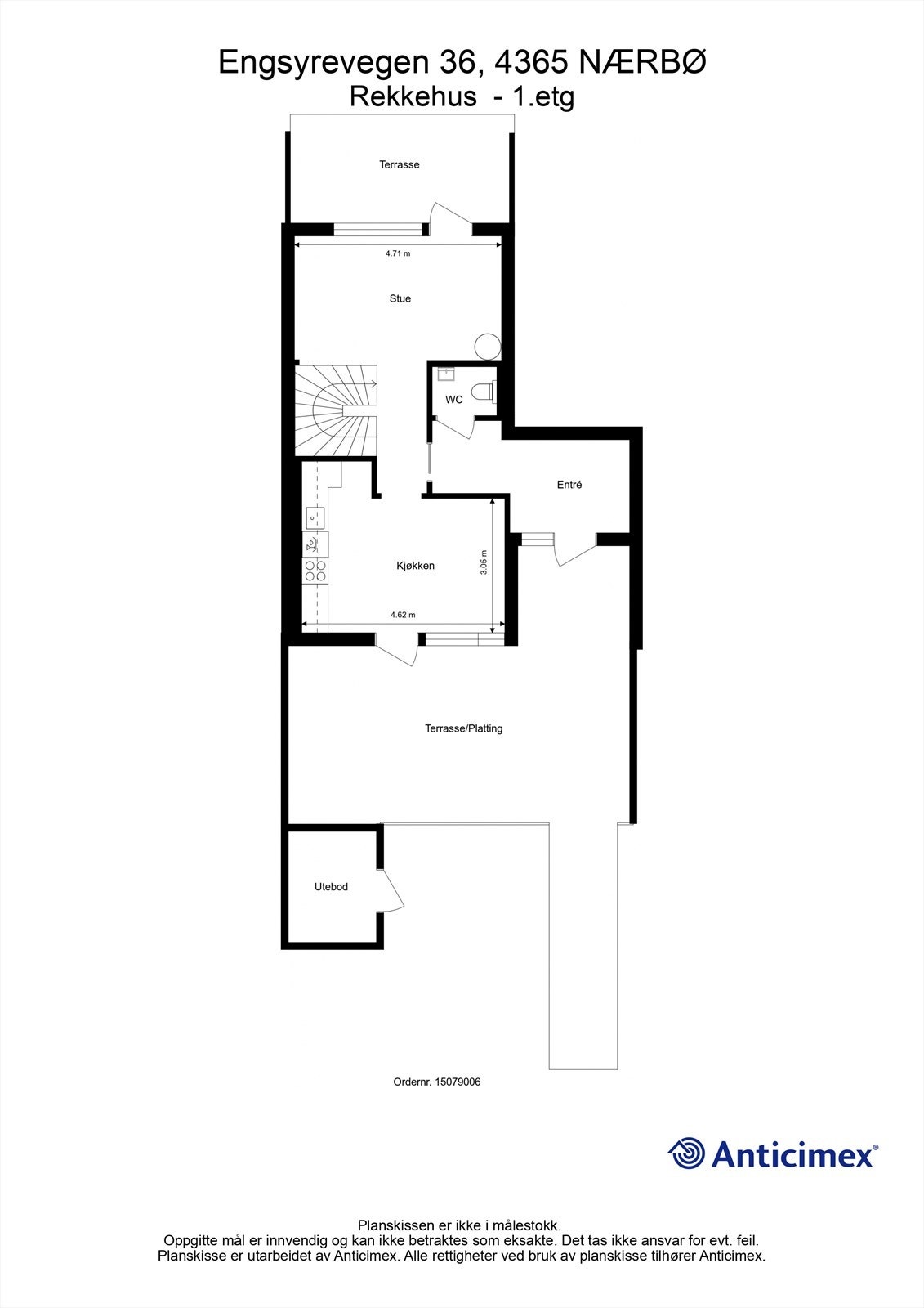 Plantegning 1.etg. Galleribilde