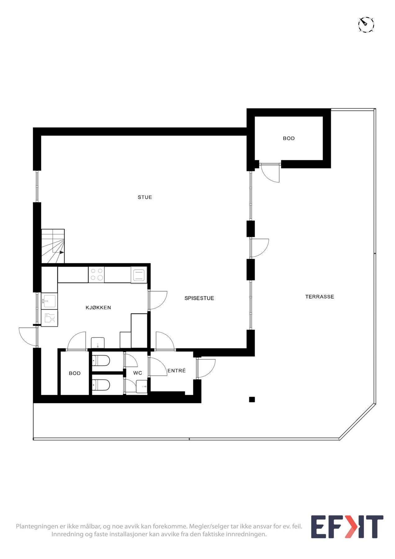 - Planskisse hovedetasje - Galleribilde