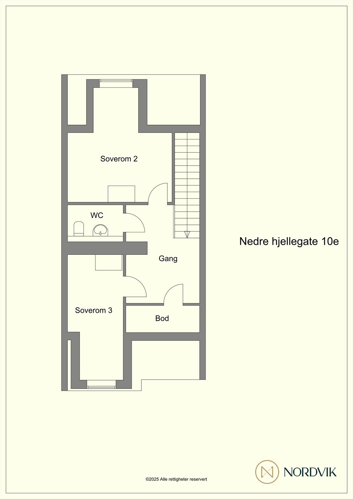 Plantegning 6. etasje. Galleribilde