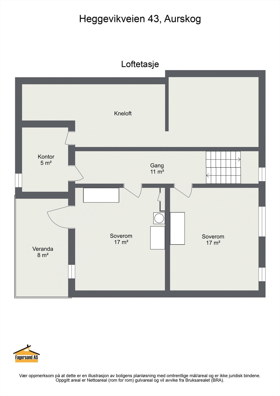 Planskisse loftetasje. Galleribilde